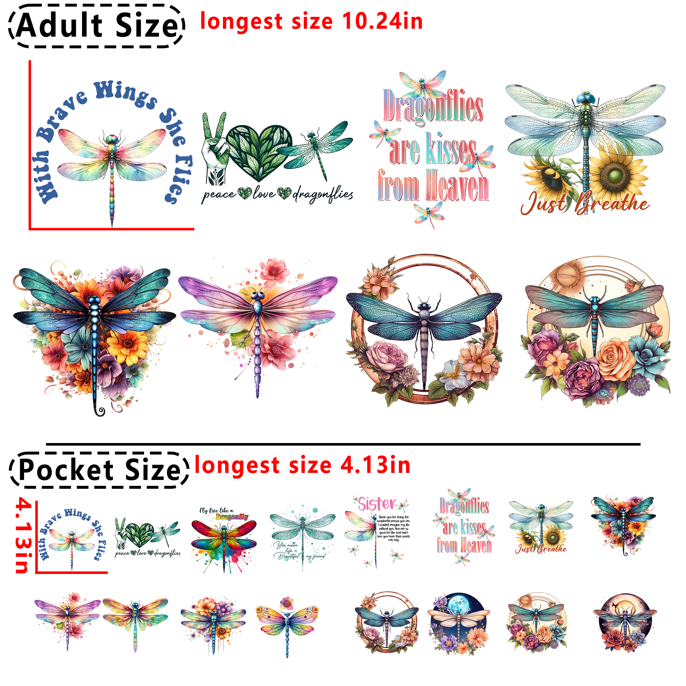 N72 Dragonfly DTF heat transfer vinyl for T-shirt hoodies