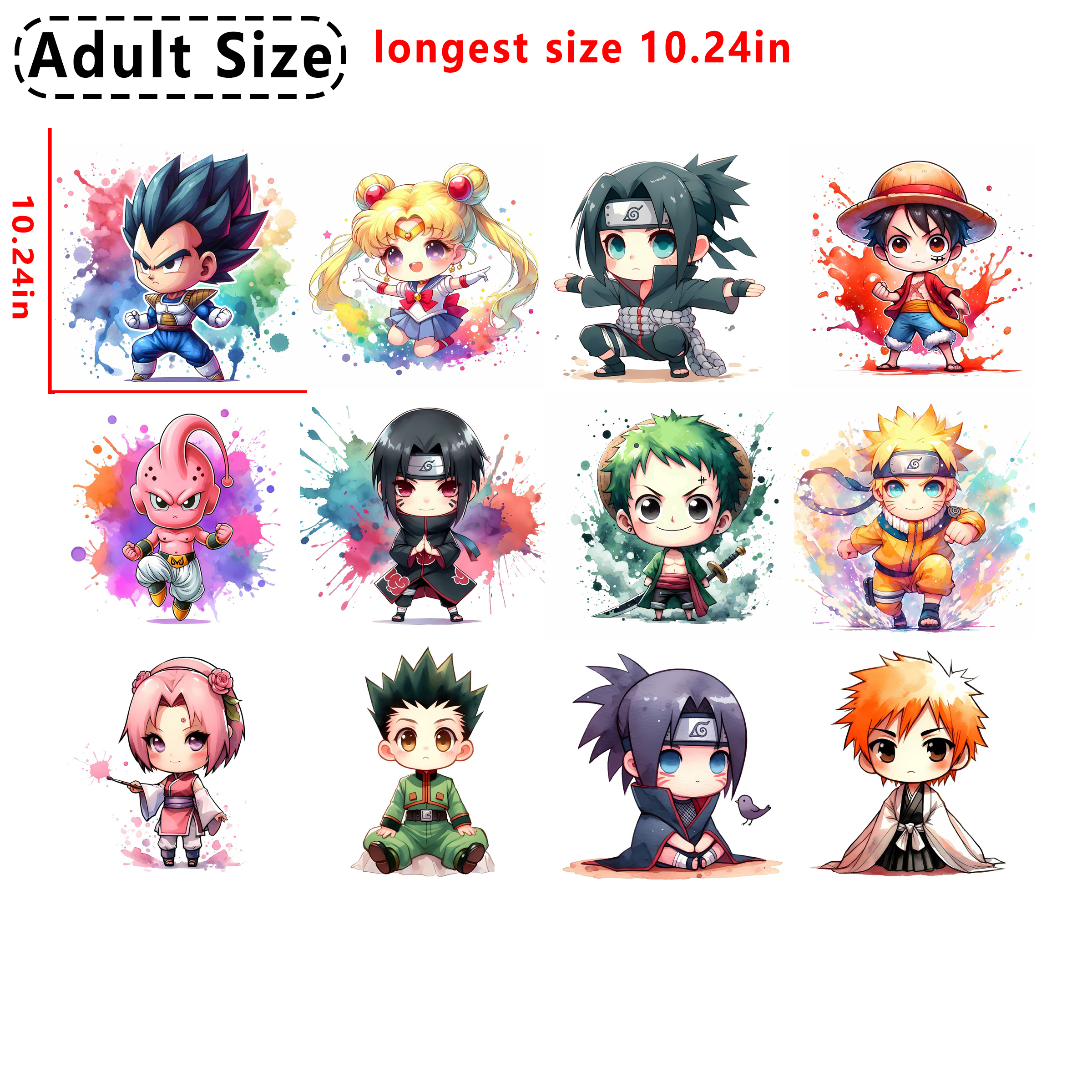 (C19) Baby Anime Mixed DTF heat transfer vinyl for T-shirt hoodies