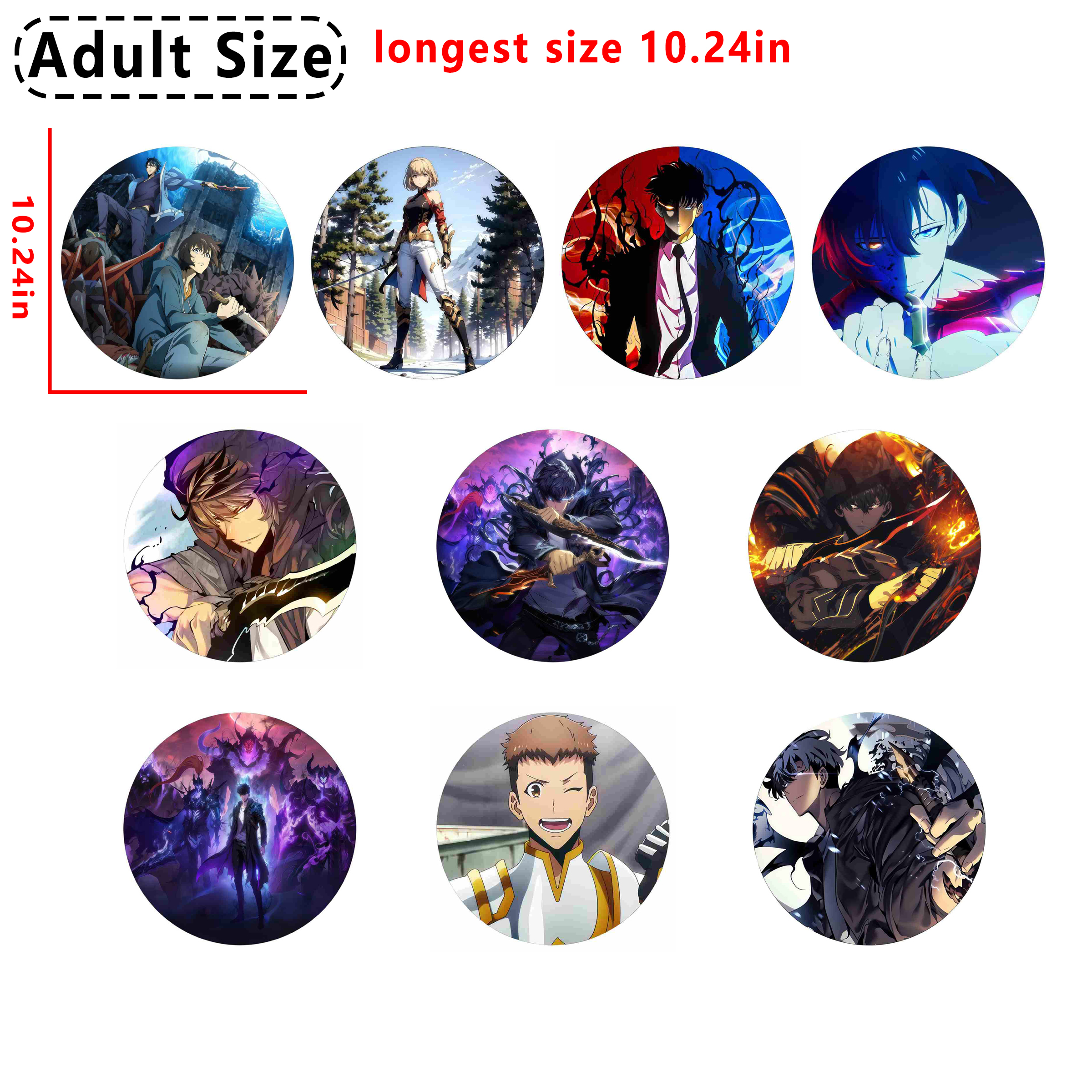 Solo leveling Anime DTF heat transfer vinyl for T-shirt hoodies