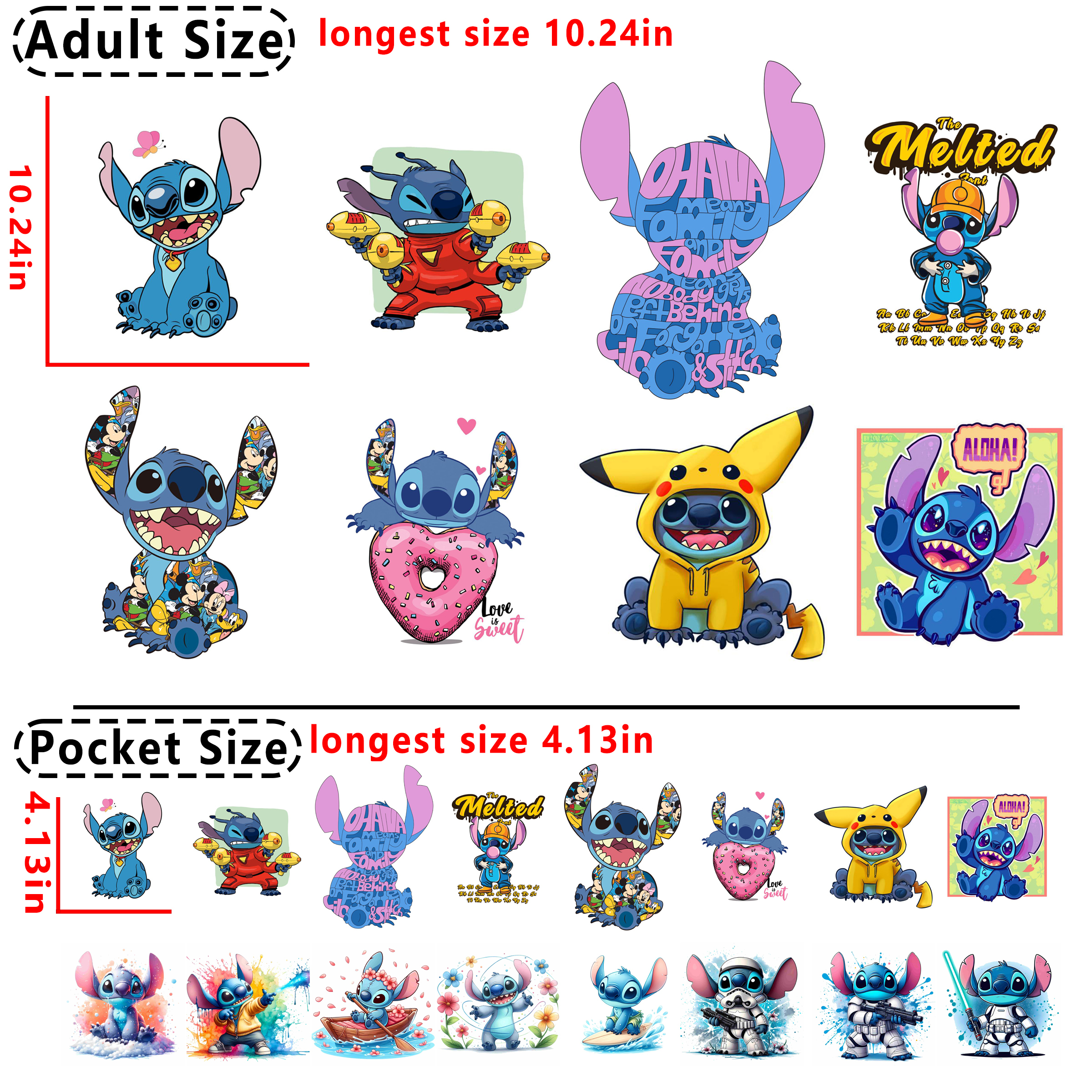 (D12) Stitch DTF heat transfer vinyl for T-shirt hoodies