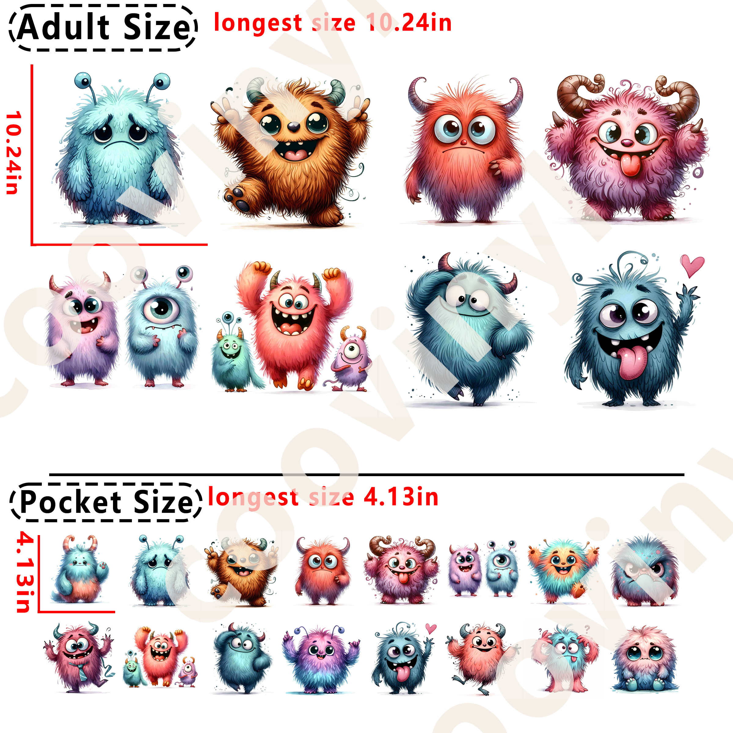 Monster DTF heat transfer vinyl for T-shirt hoodies
