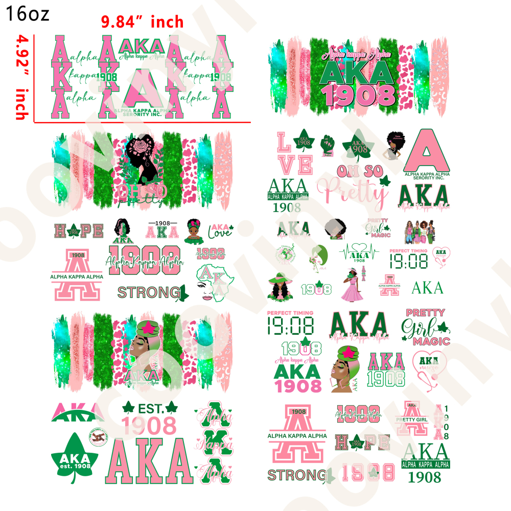 20 PCS AKA wraps 16OZ tumbler water proof