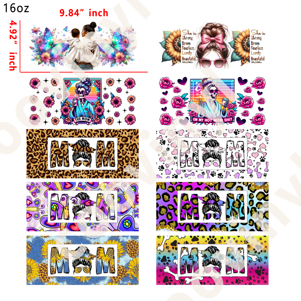 20 PCS MAMA wraps 16OZ tumbler water proof