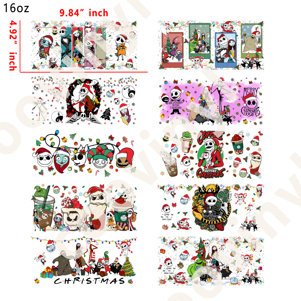 20 PCS nbc wraps 16OZ tumbler water proof