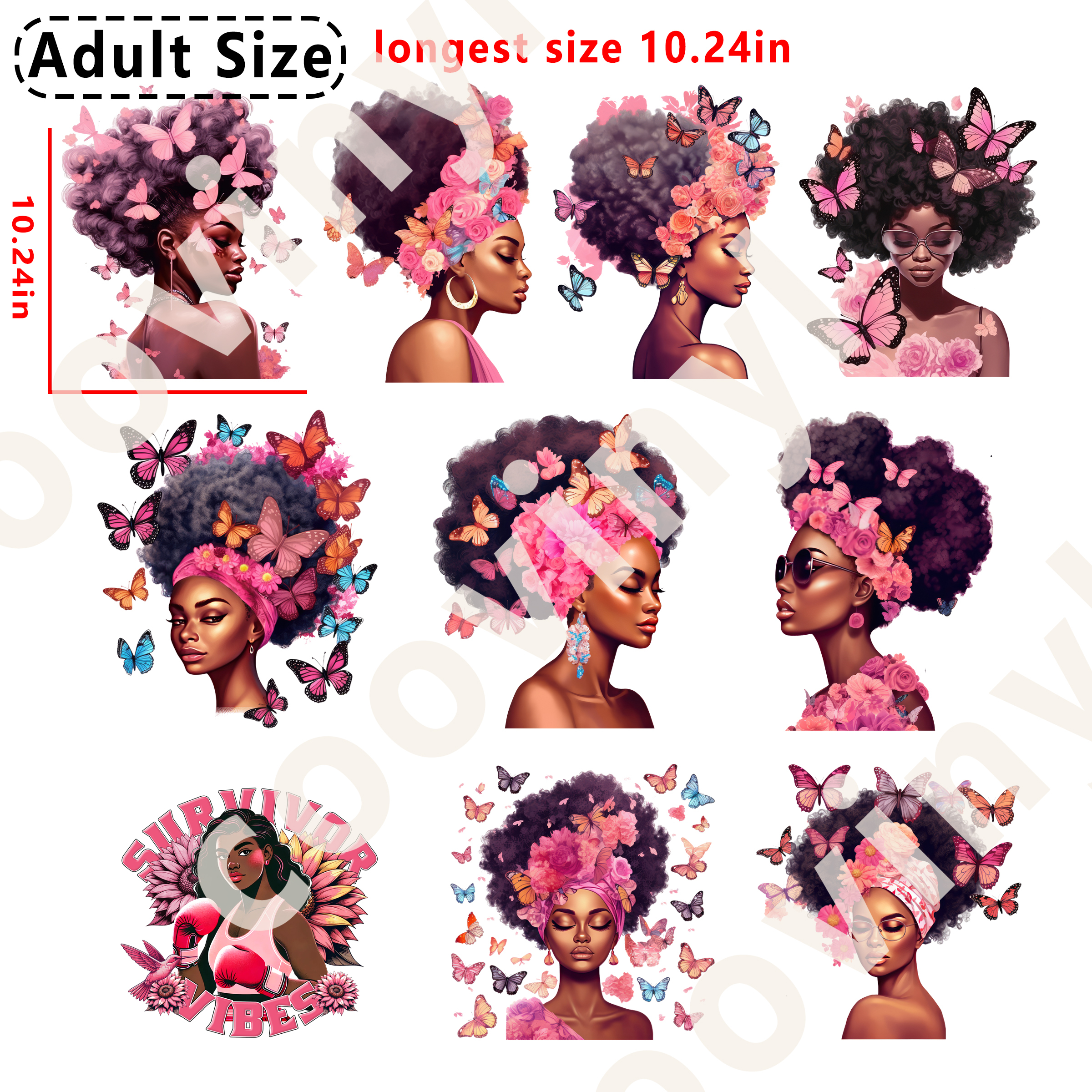 Pink Cancer DTF heat transfer vinyl for T-shirt hoodies