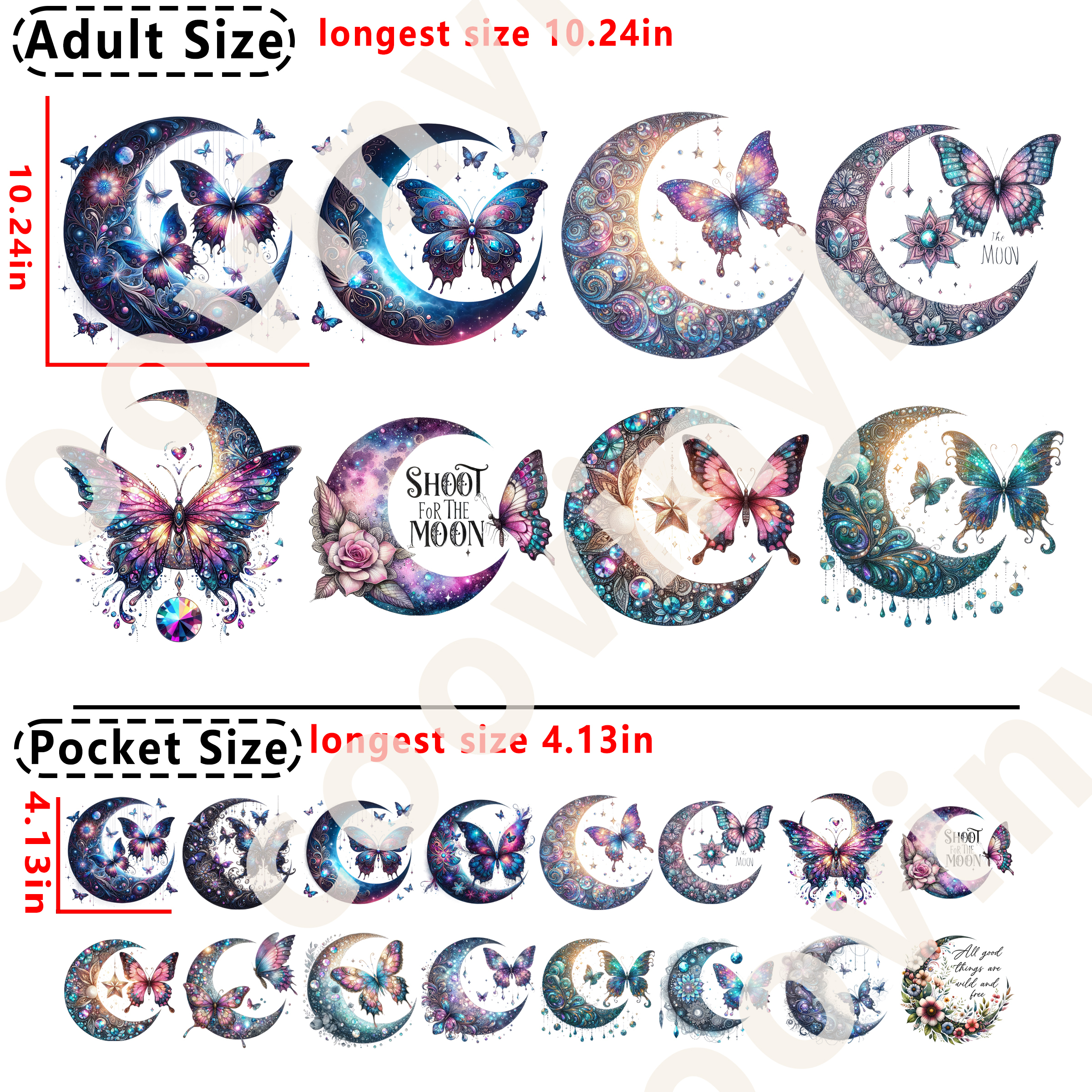 Moon DTF heat transfer vinyl for T-shirt hoodies