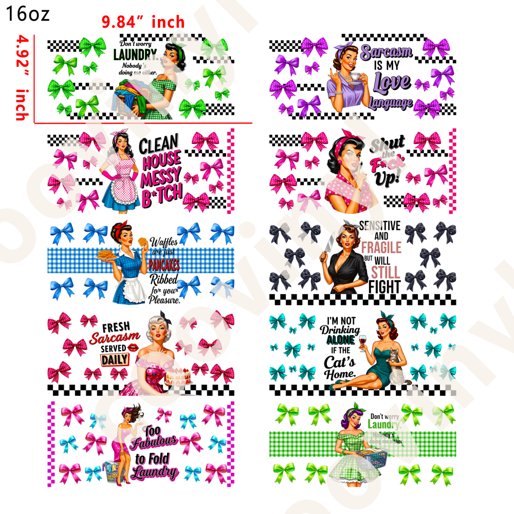 20 PCS MAMA wraps 16OZ tumbler water proof