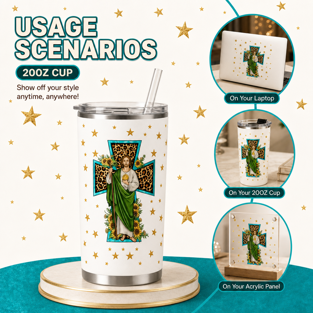 (M65) 20pcs tatoo girl 20OZ Tumbler Cup Wraps, Waterproof Fade-Resistant Decal Stickers, Vivid HD Print with Strong Adhesion, Customizable Transfers for Glass Cups, Mugs & Smooth Surfaces, DIY Art Craft Supplies