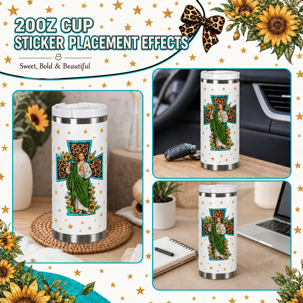 (M72) 10pcs cow 20OZ Tumbler Cup Wraps, Waterproof Fade-Resistant Decal Stickers, Vivid HD Print with Strong Adhesion, Customizable Transfers for Glass Cups, Mugs & Smooth Surfaces, DIY Art Craft Supplies