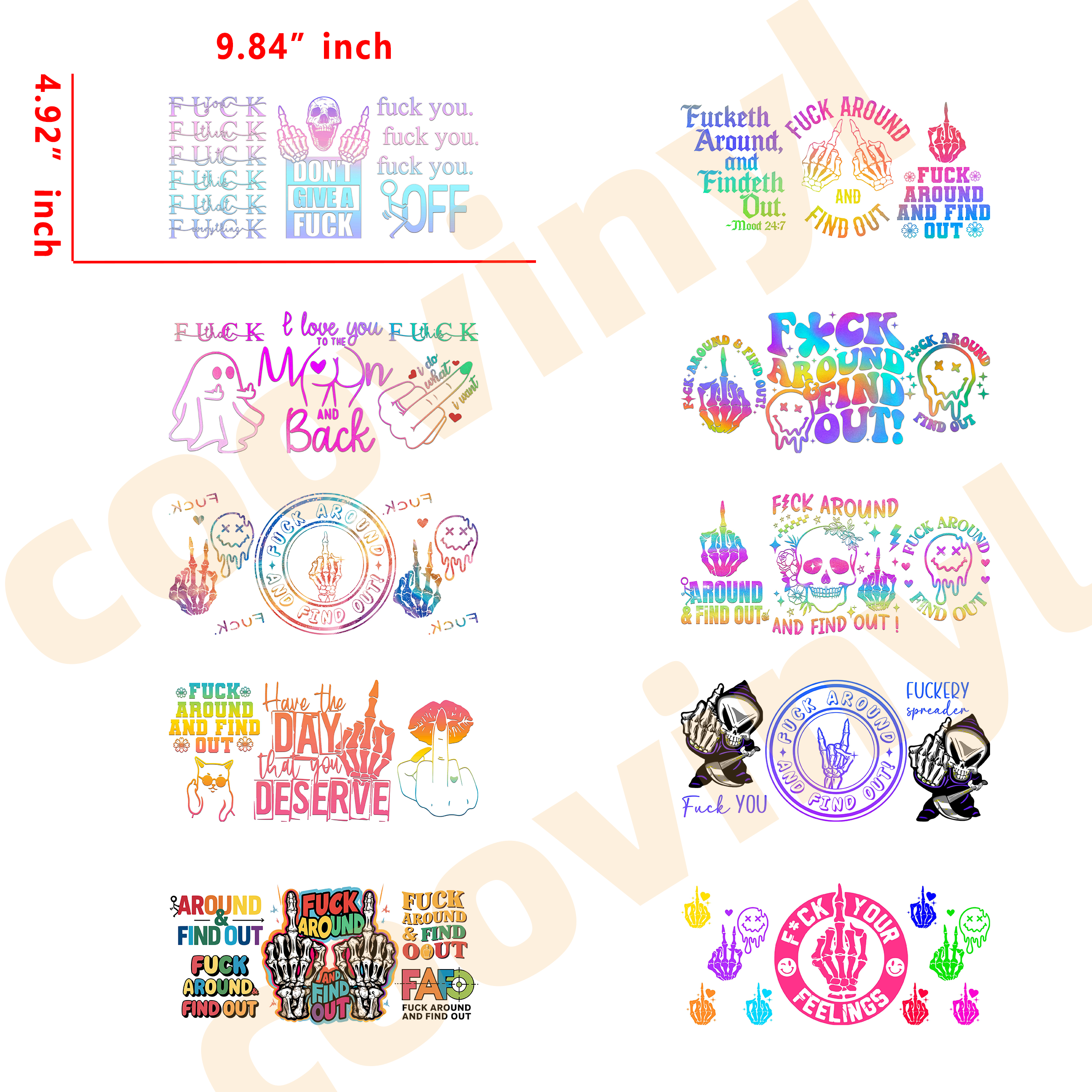 (U37) 20pcs disease ribbon 16OZ Tumbler Cup Wraps, Waterproof Fade-Resistant Decal Stickers, Vivid HD Print with Strong Adhesion, Customizable Transfers for Glass Cups, Mugs & Smooth Surfaces, DIY Art Craft Supplies