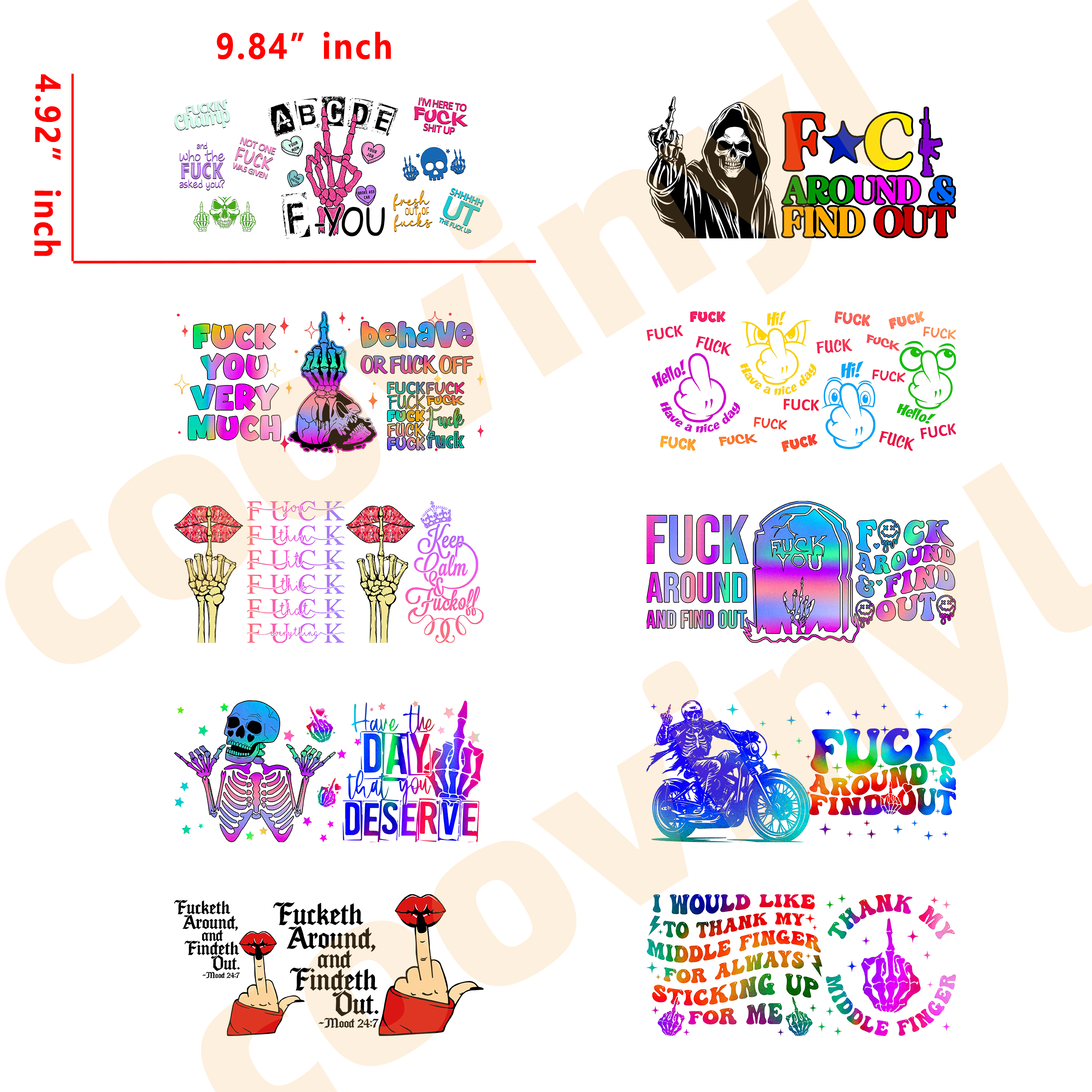 (U37) 20pcs disease ribbon 16OZ Tumbler Cup Wraps, Waterproof Fade-Resistant Decal Stickers, Vivid HD Print with Strong Adhesion, Customizable Transfers for Glass Cups, Mugs & Smooth Surfaces, DIY Art Craft Supplies