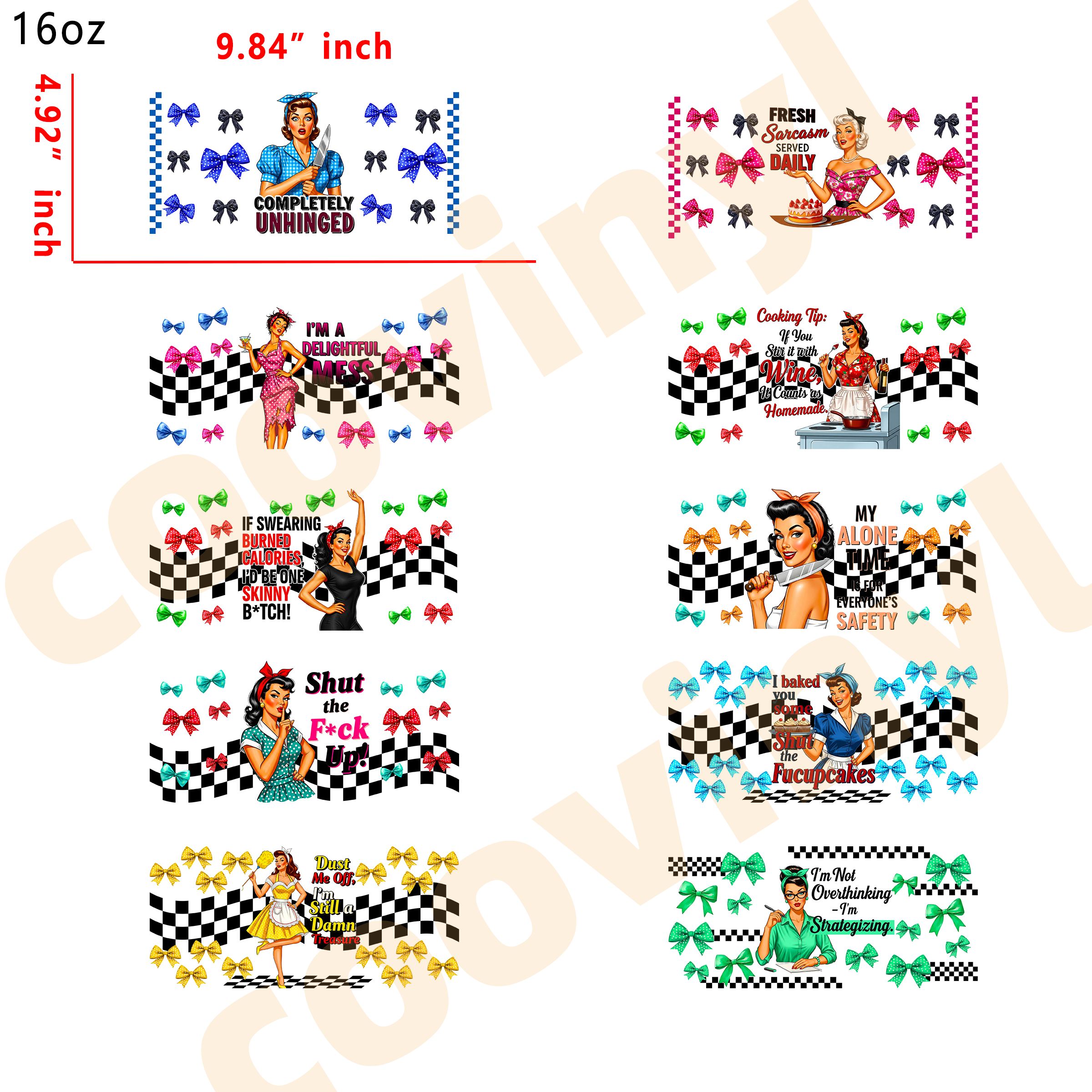 (U73) 20pcs mama 16OZ Tumbler Cup Wraps, Waterproof Fade-Resistant Decal Stickers, Vivid HD Print with Strong Adhesion, Customizable Transfers for Glass Cups, Mugs & Smooth Surfaces, DIY Art Craft Supplies