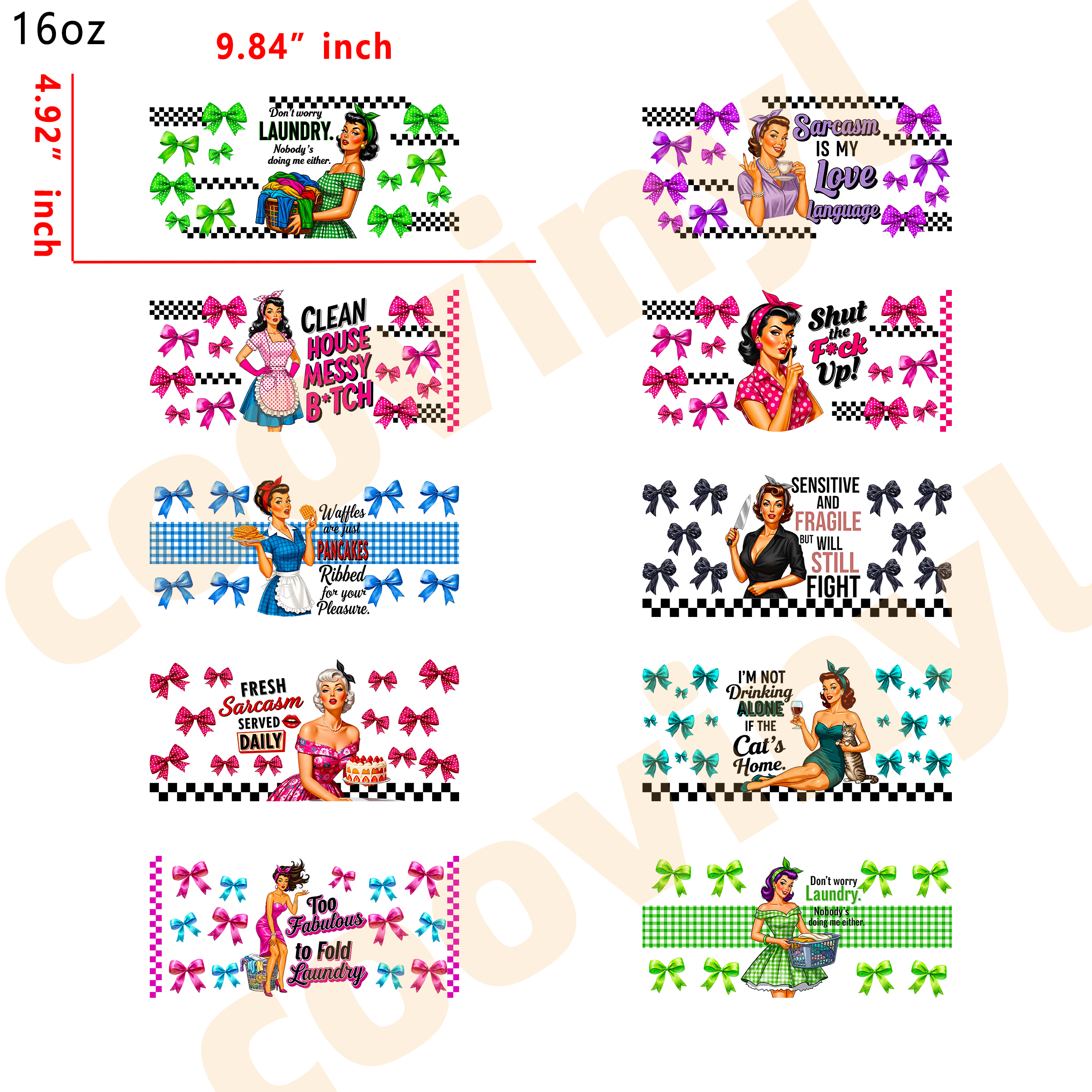 (U73) 20pcs mama 16OZ Tumbler Cup Wraps, Waterproof Fade-Resistant Decal Stickers, Vivid HD Print with Strong Adhesion, Customizable Transfers for Glass Cups, Mugs & Smooth Surfaces, DIY Art Craft Supplies