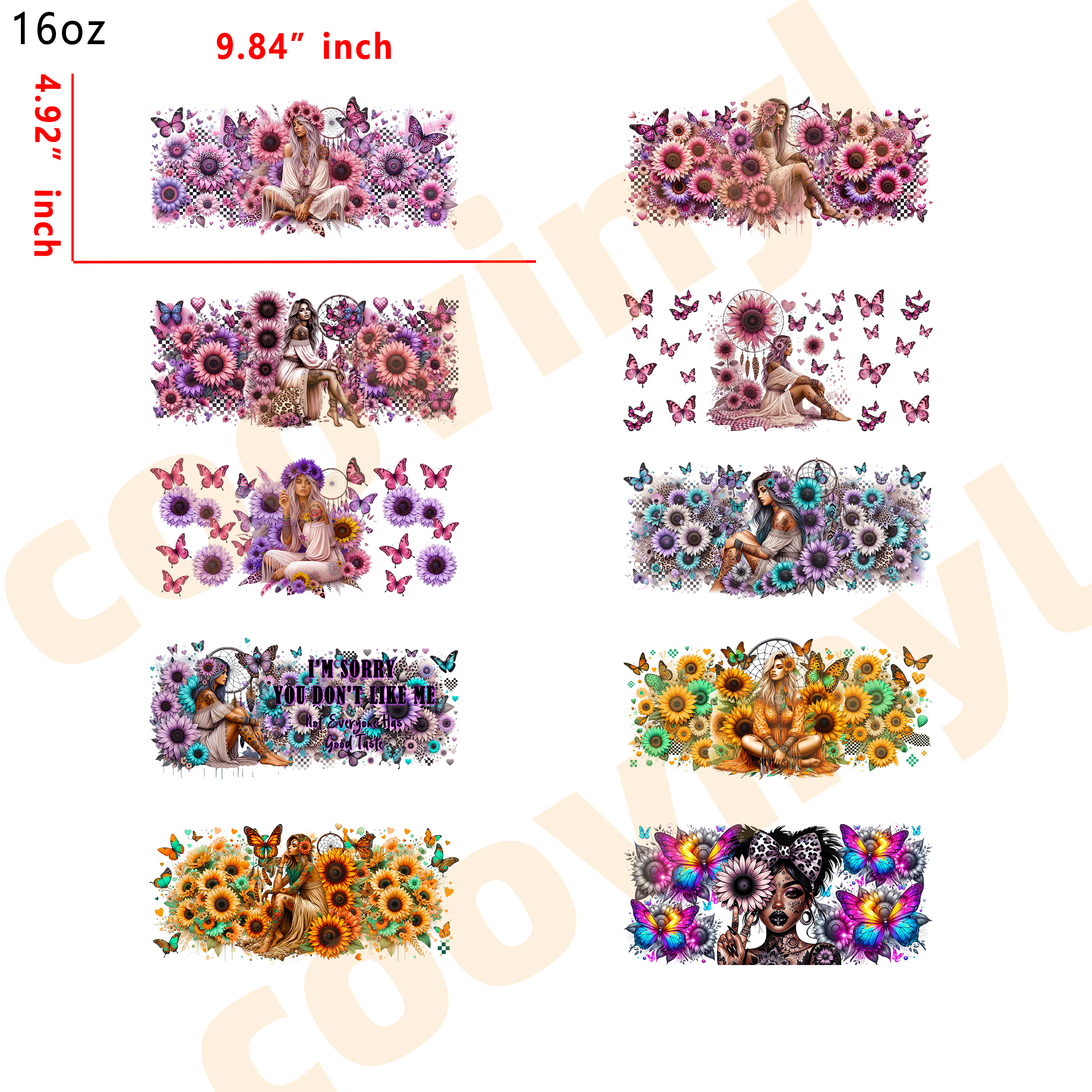 (U74) 20pcs mama 16OZ Tumbler Cup Wraps, Waterproof Fade-Resistant Decal Stickers, Vivid HD Print with Strong Adhesion, Customizable Transfers for Glass Cups, Mugs & Smooth Surfaces, DIY Art Craft Supplies