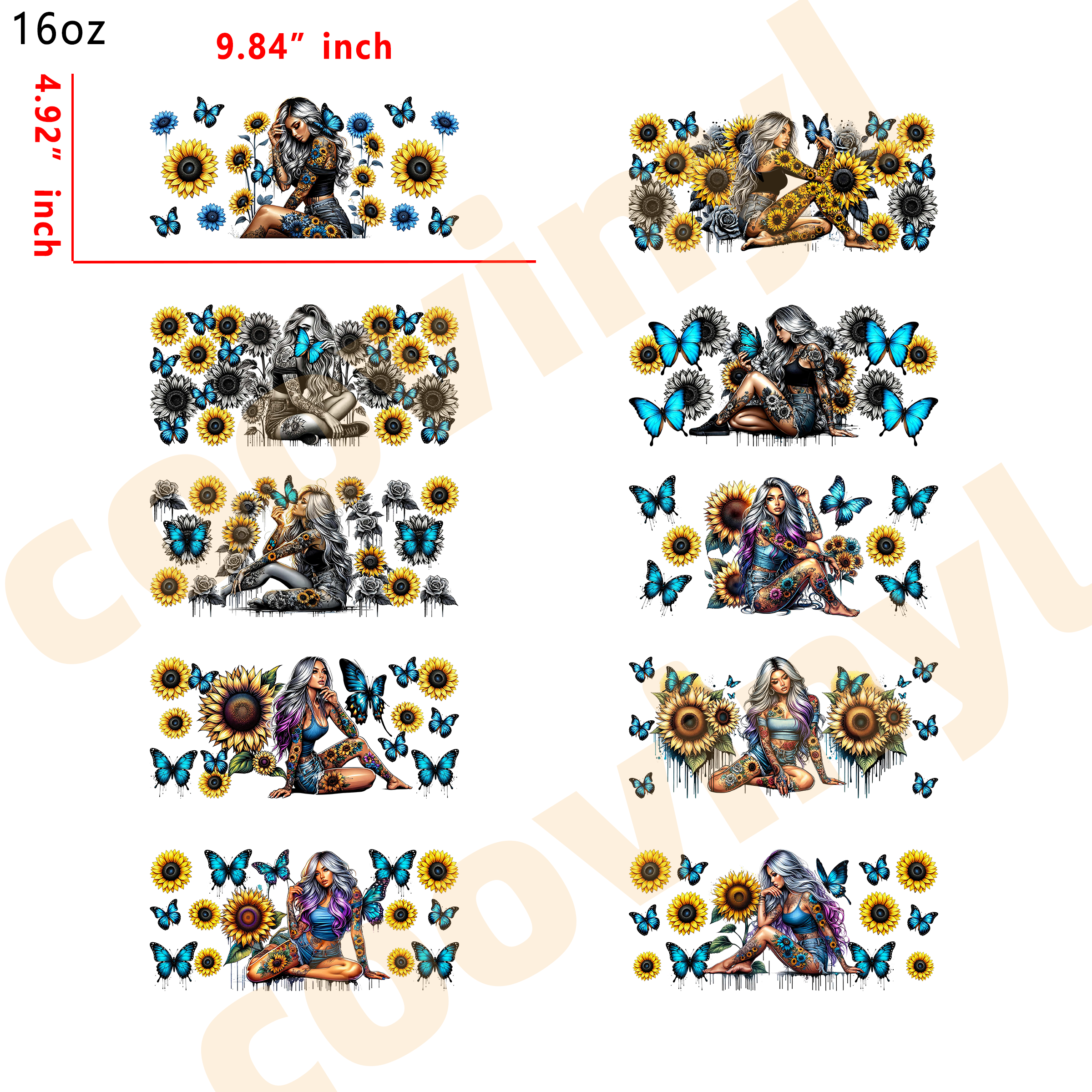 (U74) 20pcs mama 16OZ Tumbler Cup Wraps, Waterproof Fade-Resistant Decal Stickers, Vivid HD Print with Strong Adhesion, Customizable Transfers for Glass Cups, Mugs & Smooth Surfaces, DIY Art Craft Supplies