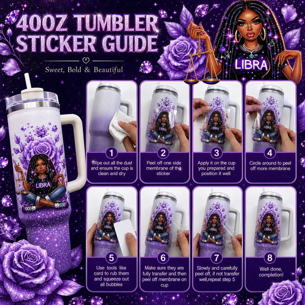 (Q30)  10pcs lip 40OZ Tumbler Cup Wraps, Waterproof Fade-Resistant Decal Stickers, Vivid HD Print with Strong Adhesion, Customizable Transfers for Glass Cups, Mugs & Smooth Surfaces, DIY Art Craft Supplies