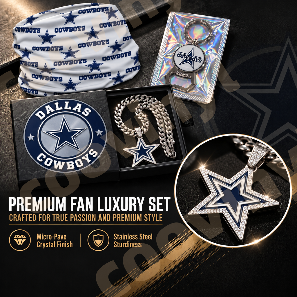 eagles sports Fan 4Pcs Gift Set | Polyester Bandana, Silver Iced Out Alloy Necklace, Zinc Alloy Bottle Opener Keychain & Pocket UV DTF Cup Wrap Crystal Sticker