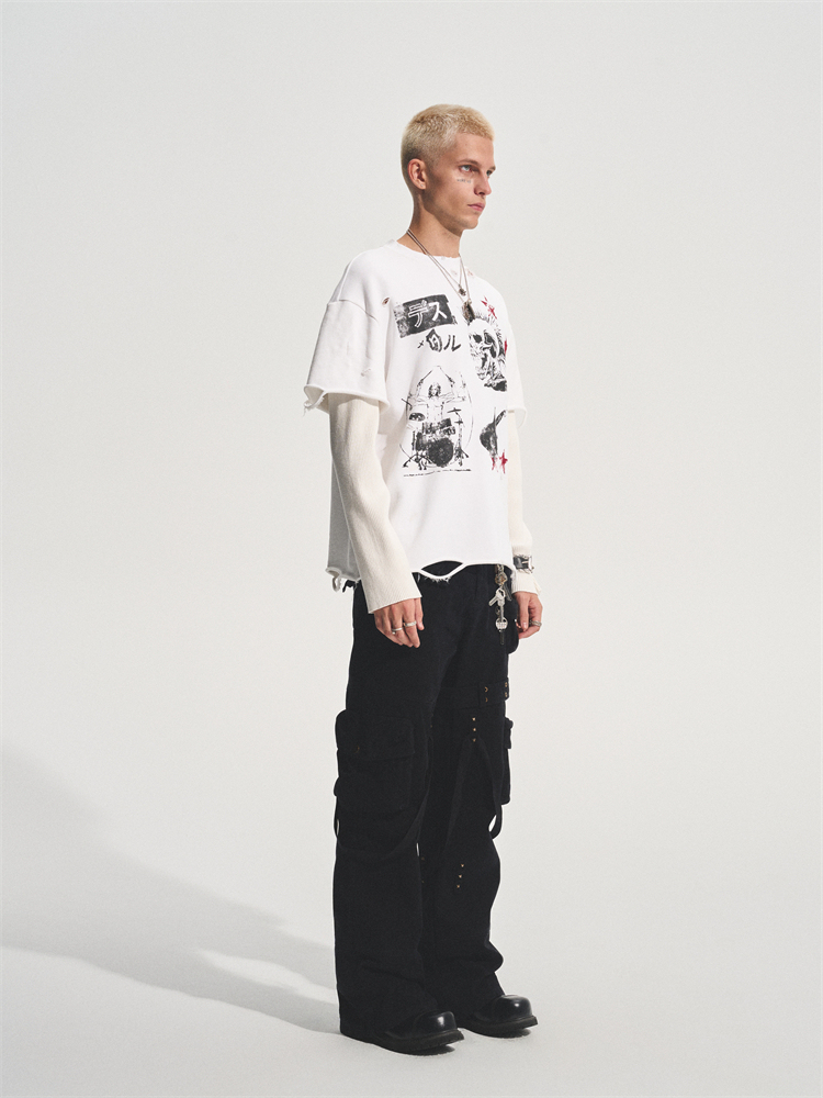 WHITE PUNK TRUNK TEE