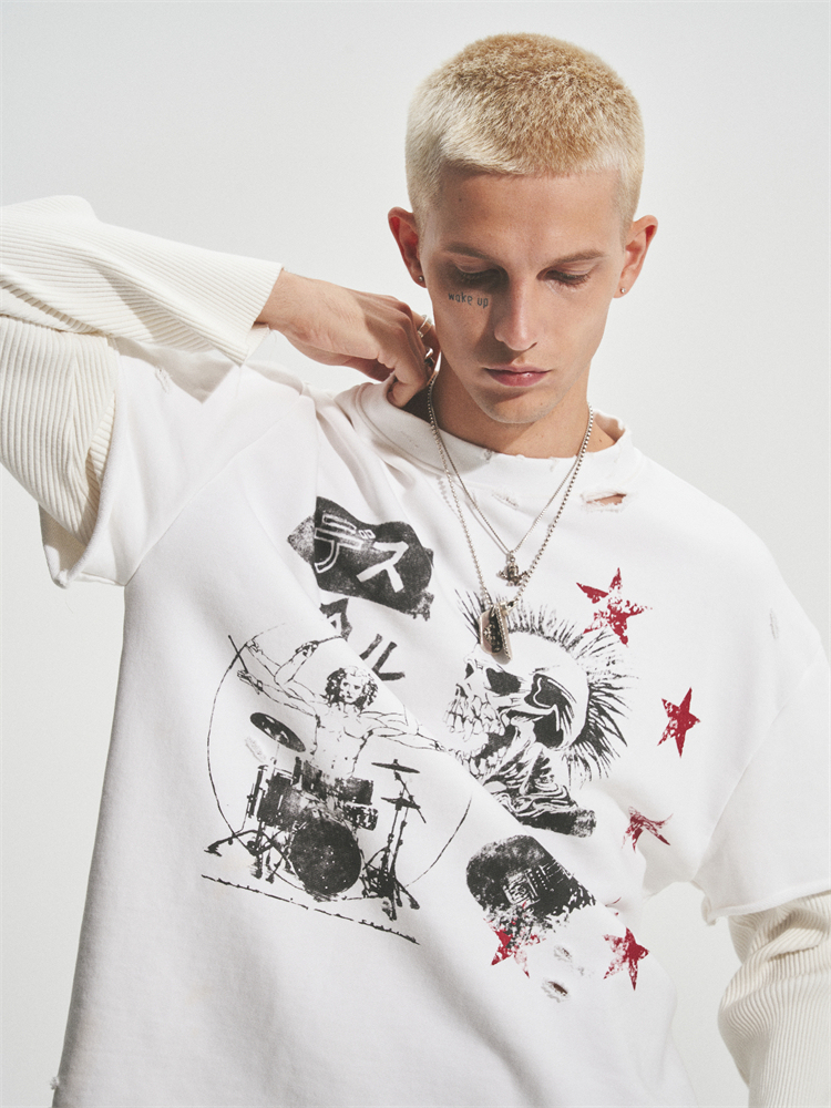 WHITE PUNK TRUNK TEE