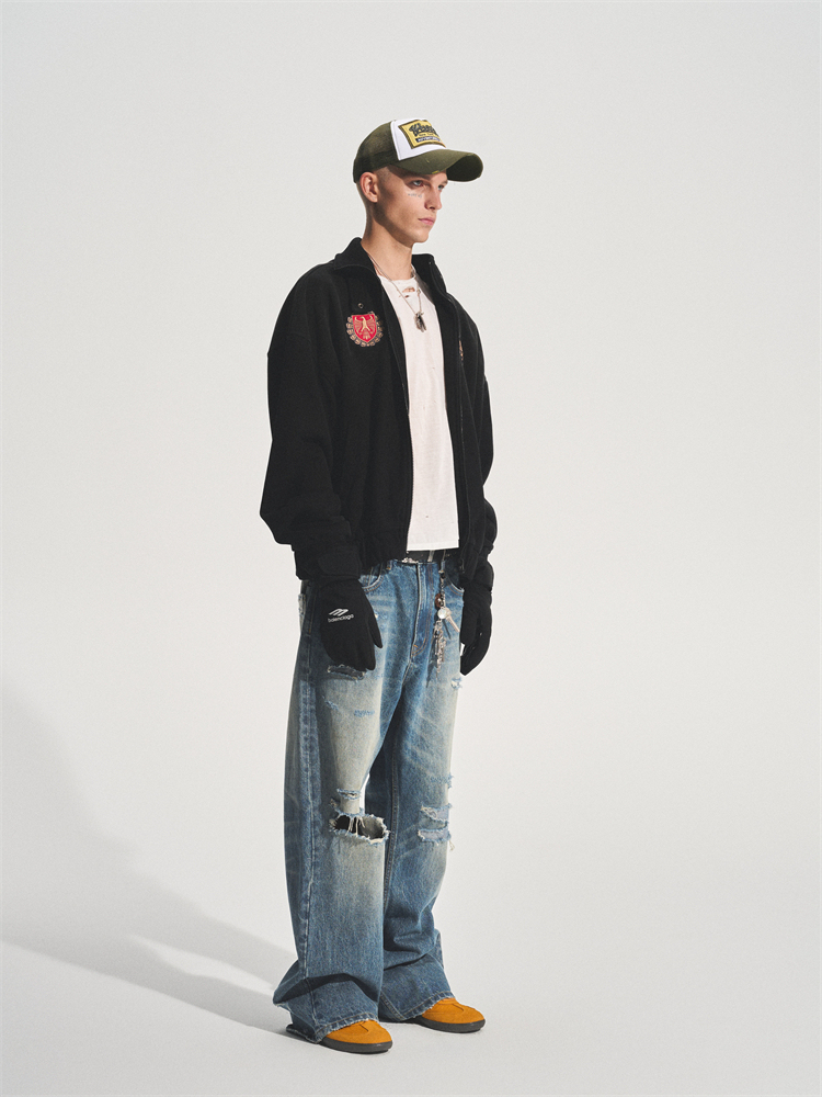 MEDAL COLLEGIATE ZIP HOODIE
