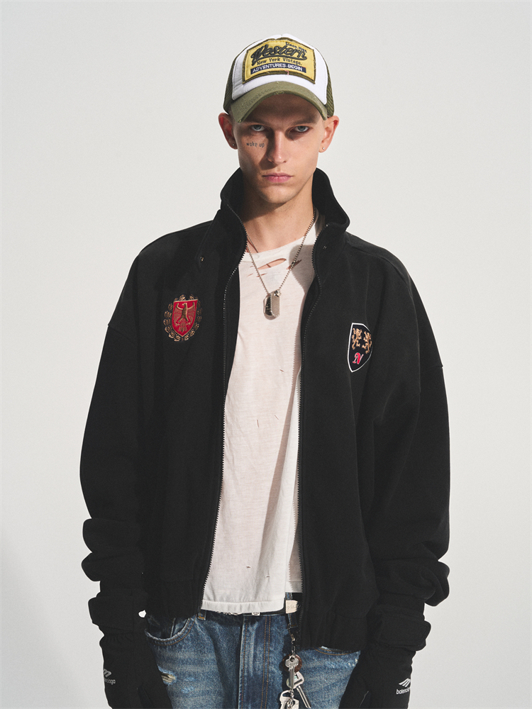 MEDAL COLLEGIATE ZIP HOODIE