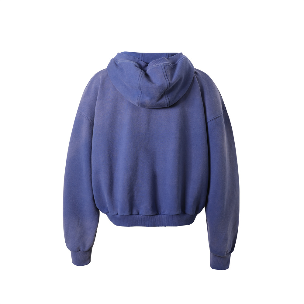 STAR PRINTED CUT HOODIE