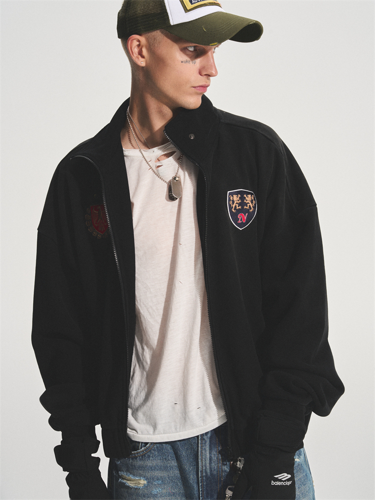 MEDAL COLLEGIATE ZIP HOODIE