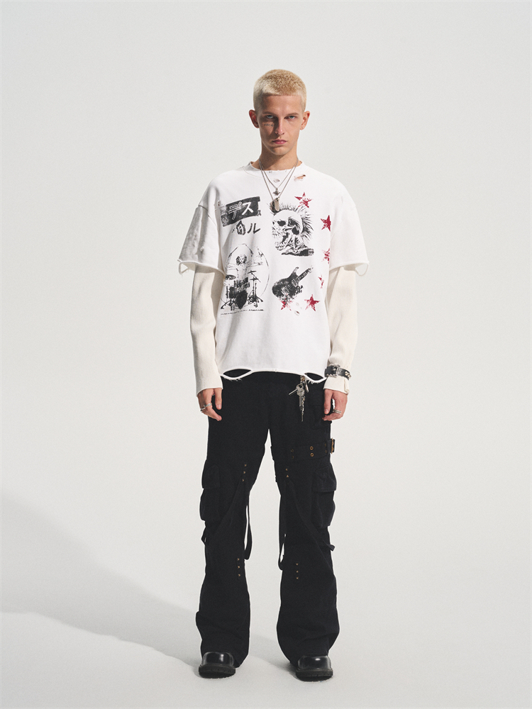 WHITE PUNK TRUNK TEE