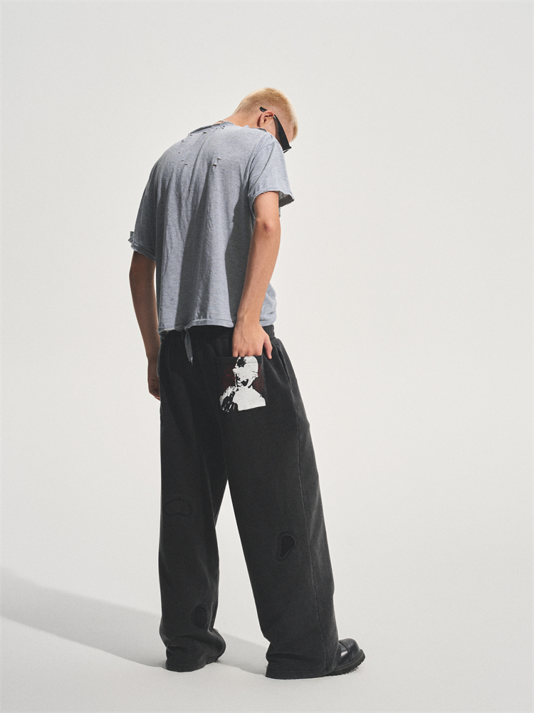 WORN OUT DAMAGED TEE