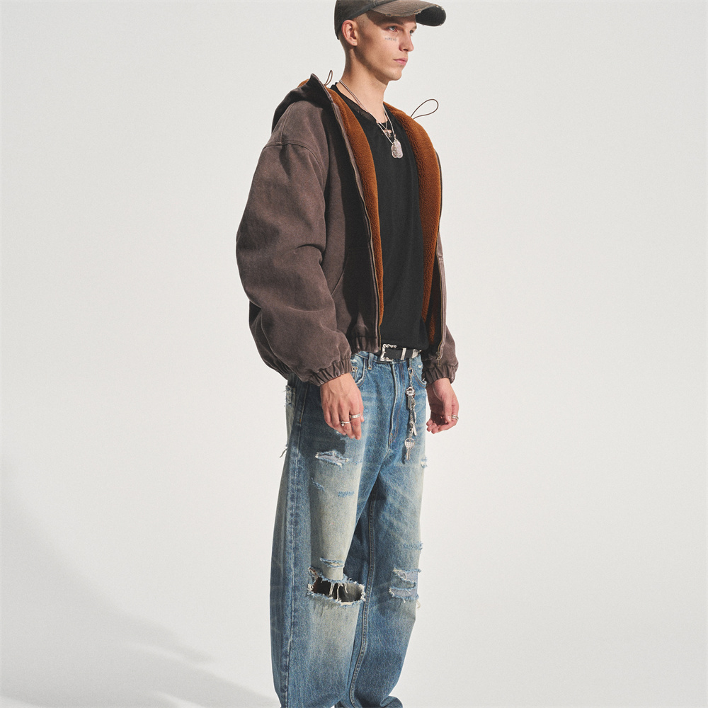 BROWN SOFTCORE CANVAS JACKET