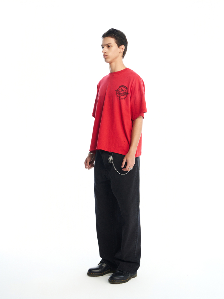 RED FADED GLORY ADMIN RED TEE SHIRT