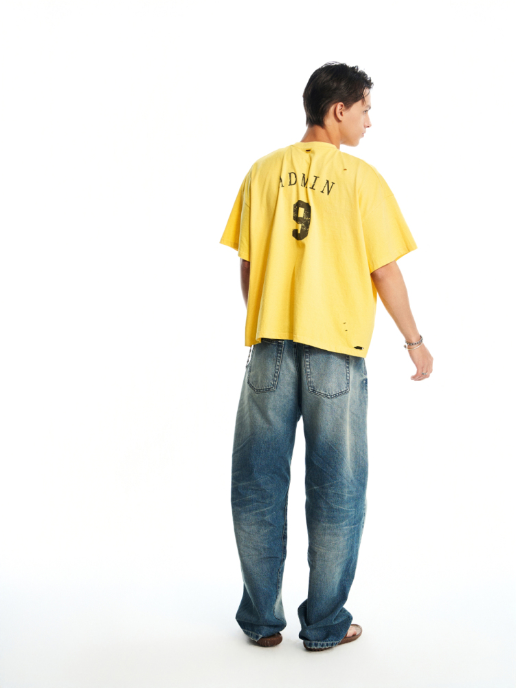 YELLOW FADED GLORY ADMIN YELLOW TEE SHIRT
