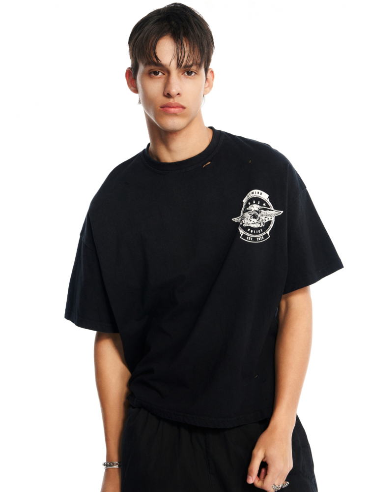 BLACK FADED GLORY ADMIN BLACK TEE SHIRT