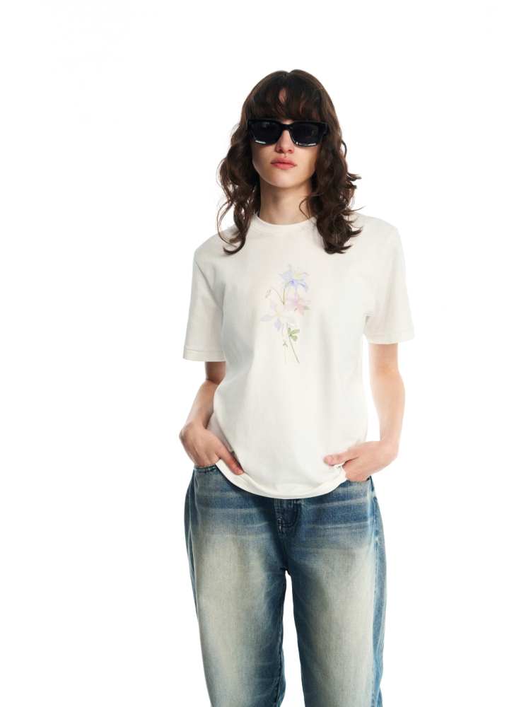 WHITE TRAGEDY AQUILEGIA TEE SHIRT