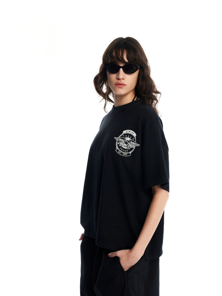 BLACK FADED GLORY ADMIN BLACK TEE SHIRT