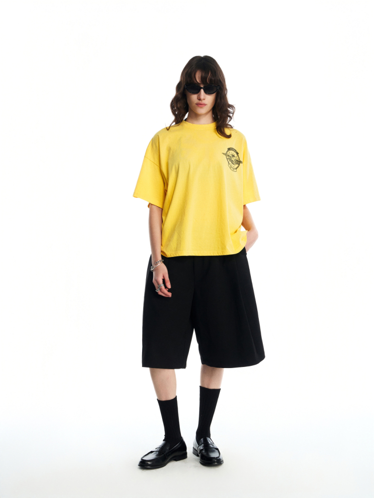 YELLOW FADED GLORY ADMIN YELLOW TEE SHIRT