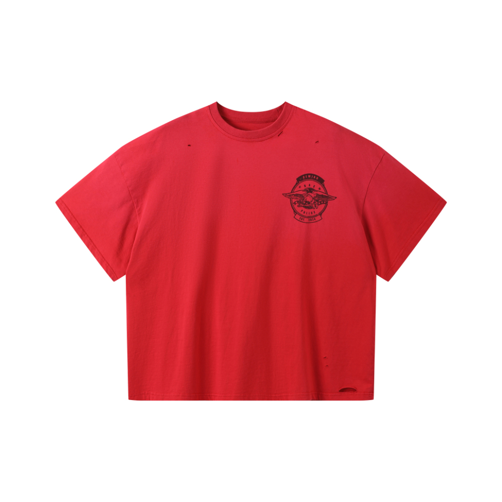 RED FADED GLORY ADMIN RED TEE SHIRT
