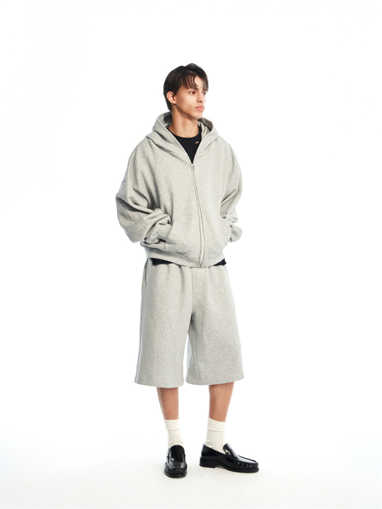 GREY SWEAT SHORTS