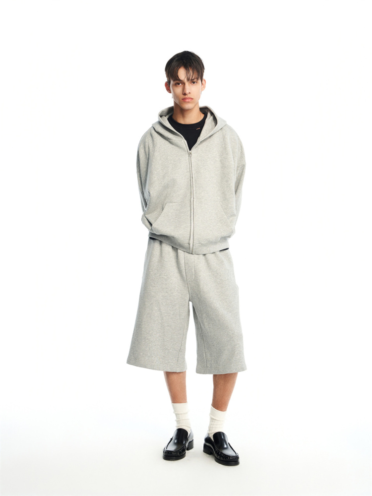 GREY SWEAT SHORTS