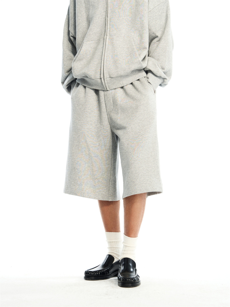 GREY SWEAT SHORTS