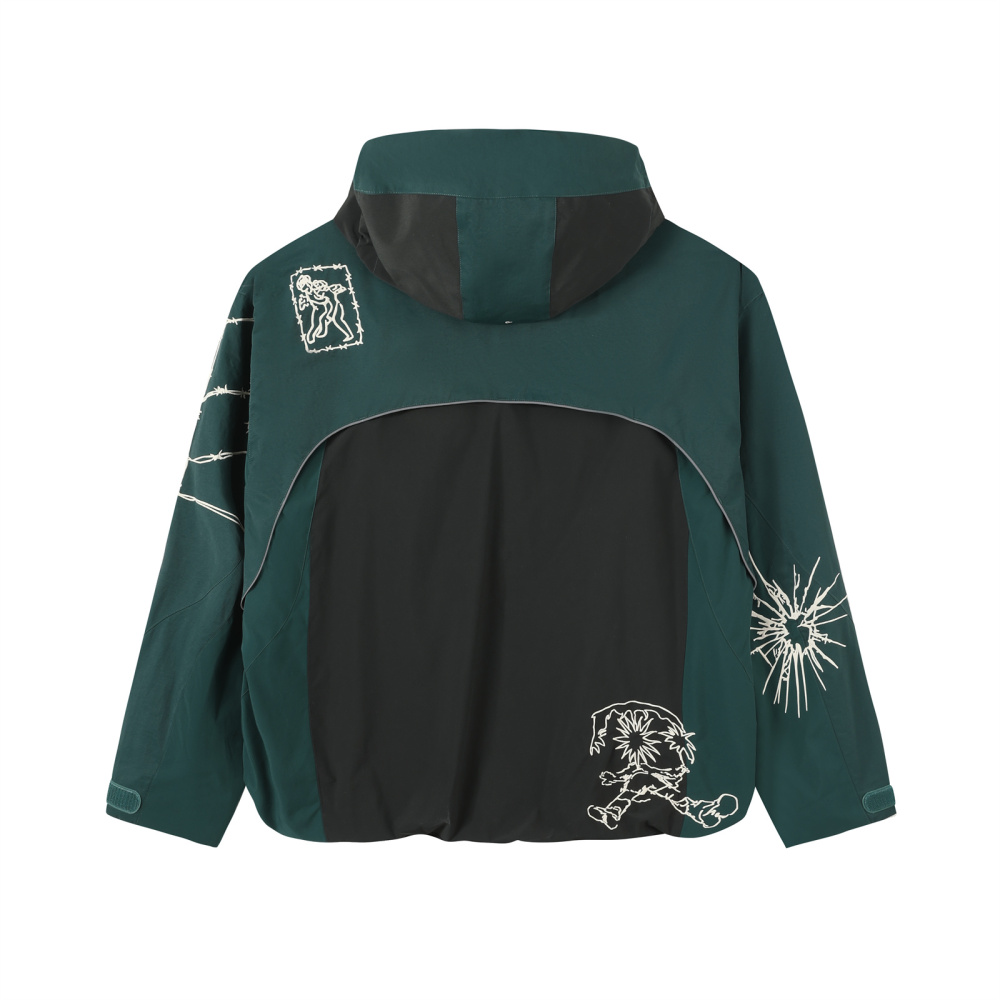 PSYCHO-NORM-CORE PARKA HARDSHELL IN GREEN