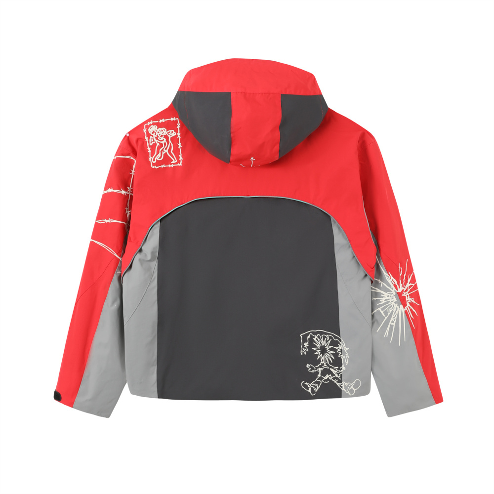 PSYCHO-NORM-CORE PARKA HARDSHELL IN RED