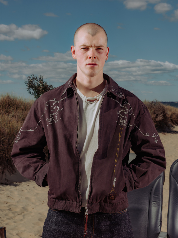 OTEM EMBROIDERED WORK JACKET