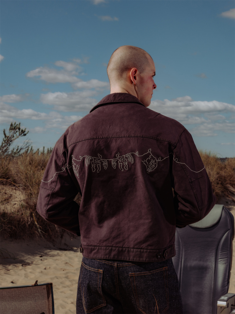 OTEM EMBROIDERED WORK JACKET