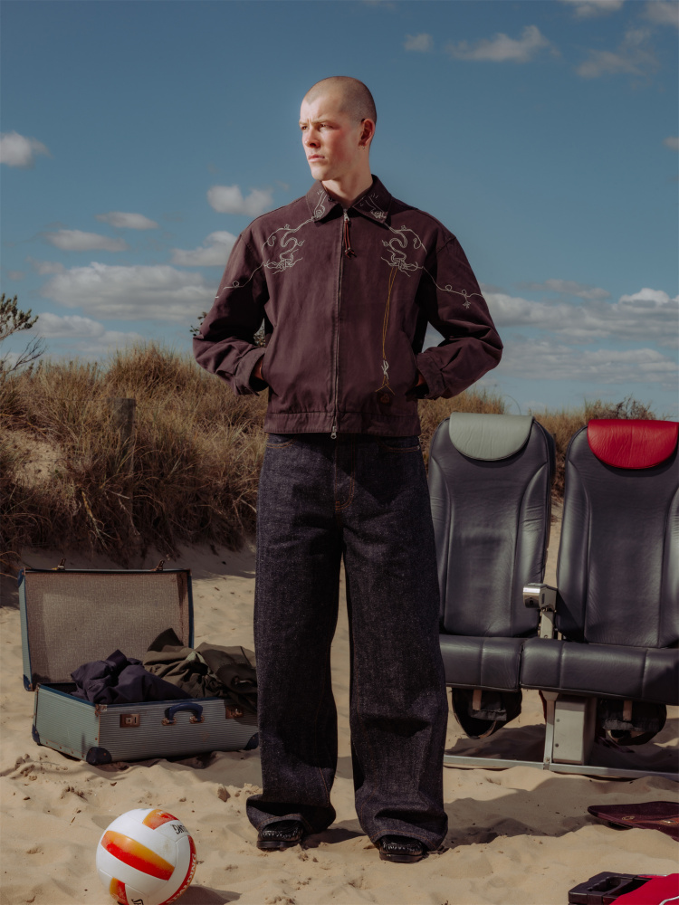 OTEM EMBROIDERED WORK JACKET