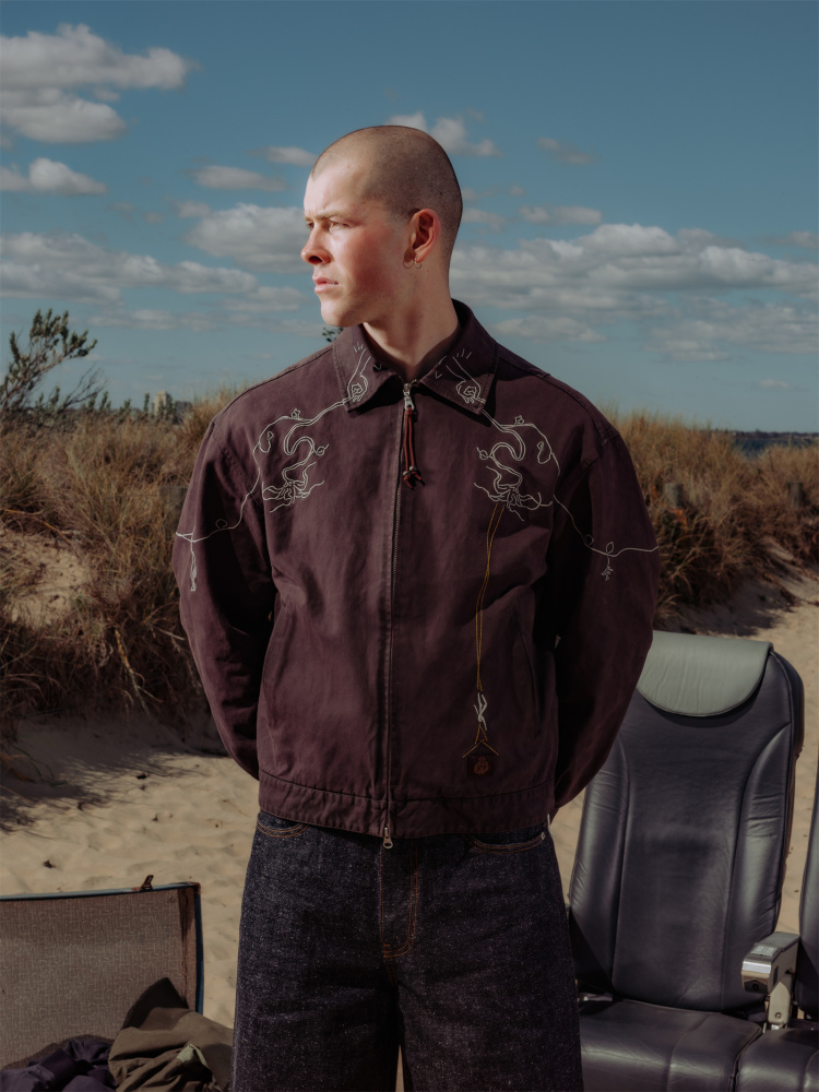 OTEM EMBROIDERED WORK JACKET