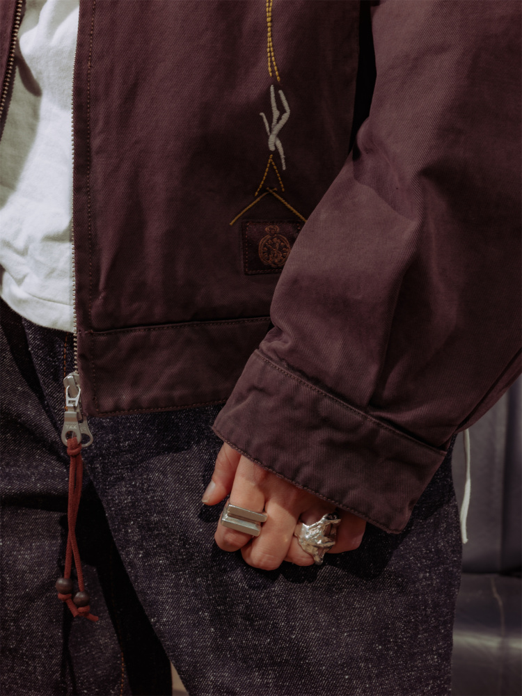 OTEM EMBROIDERED WORK JACKET