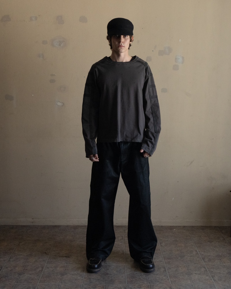 WEBBING CROPPED TSHIRT