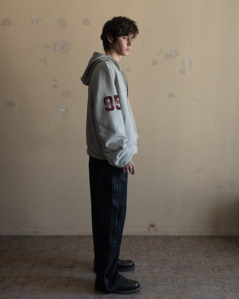 MEDAL LEOPARD DOUBLE LAYERED HOODIE