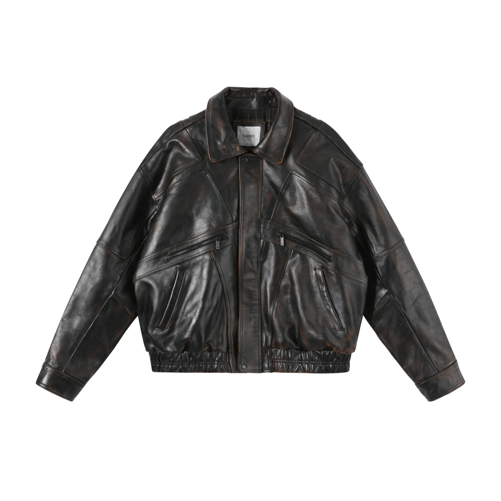 VINTAGE LEATHER BOMBER